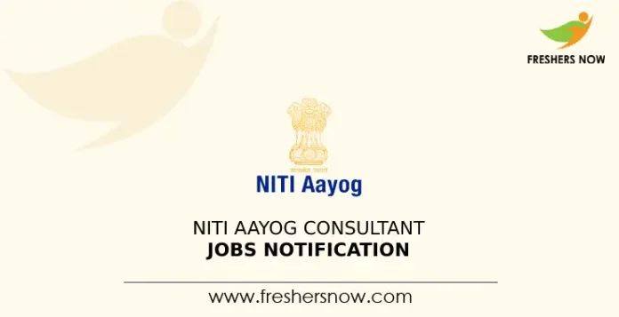NITI Aayog Consultant Jobs Notification