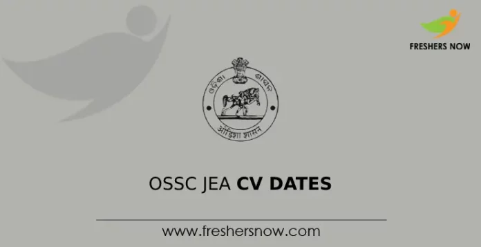 OSSC JEA CV Dates