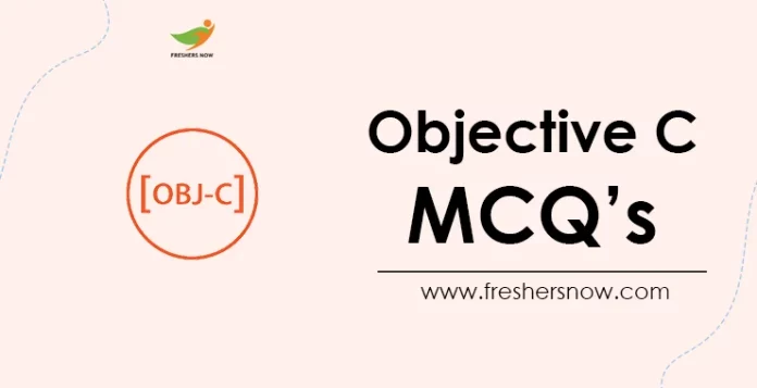 Objective C MCQ's