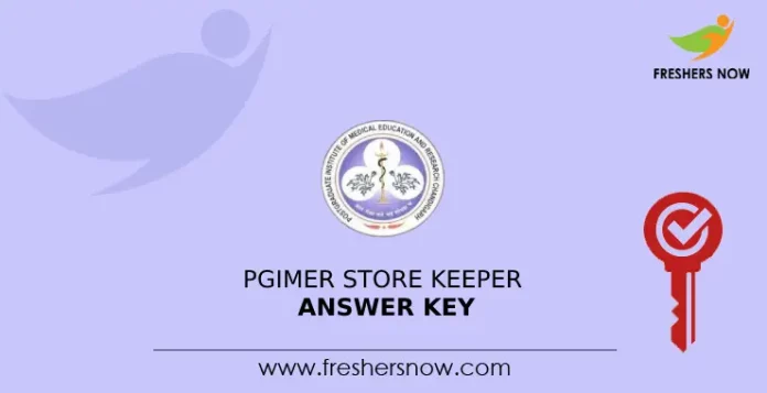 PGIMER Store Keeper Answer Key