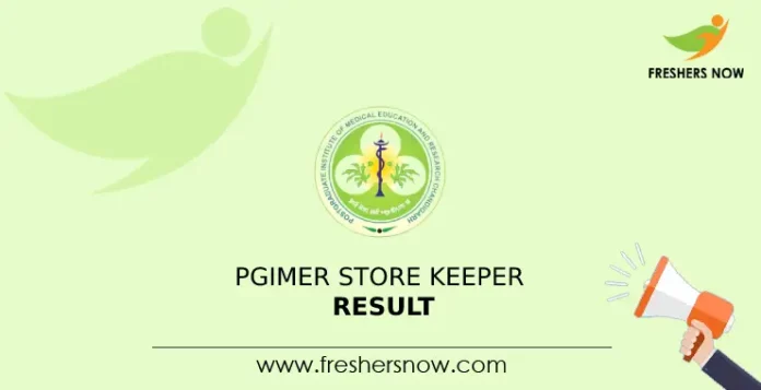 PGIMER Store Keeper Result