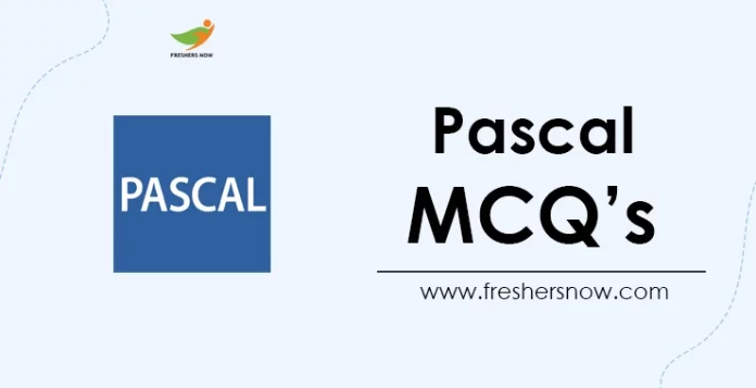 Pascal MCQ's