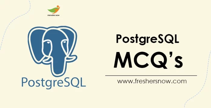 PostgreSQL MCQ's