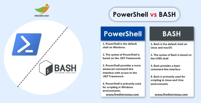 PowerShell vs Bash