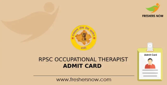 RPSC Occupational Therapist Admit Card