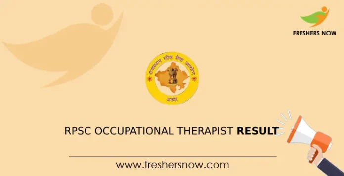 RPSC Occupational Therapist Result