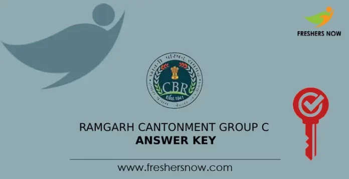 Ramgarh Cantonment Group C Answer Key