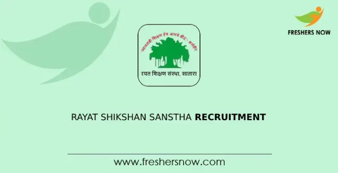 Rayat Shikshan Sanstha Recruitment