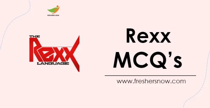 Rexx MCQ's