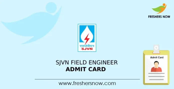 SJVN Field Engineer Admit Card