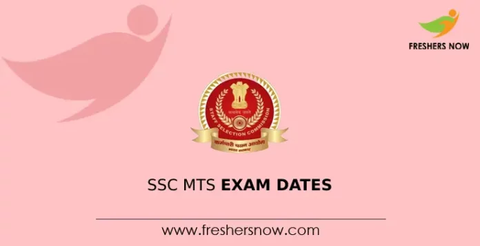 SSC MTS Exam Dates