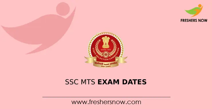 Ssc Mts Exam Dates Announced