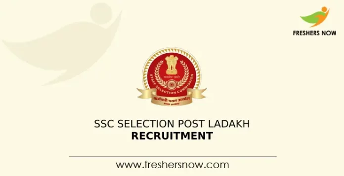 SSC Selection Post Ladakh Recruitment