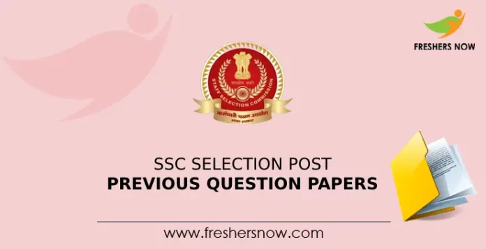 SSC Selection Post Previous Question Papers