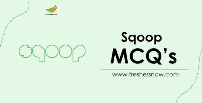 Sqoop MCQ's
