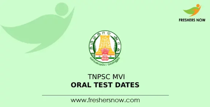 TNPSC MVI Oral Test Dates