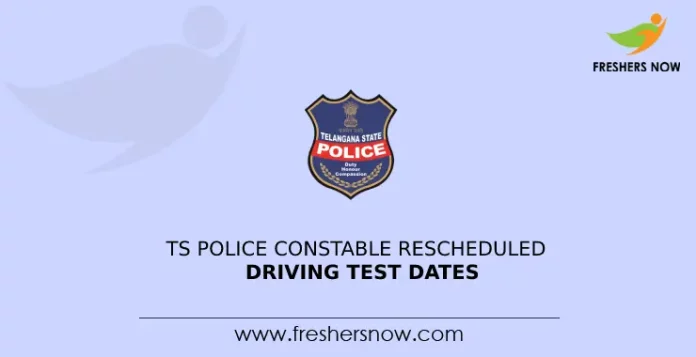 TS Police Constable Rescheduled Driving Test Dates