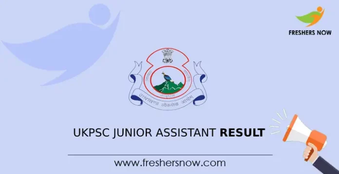UKPSC Junior Assistant Result