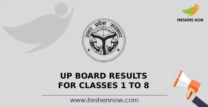 UP Board Results for Classes 1 to 8