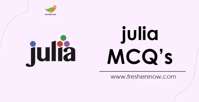 julia MCQ's