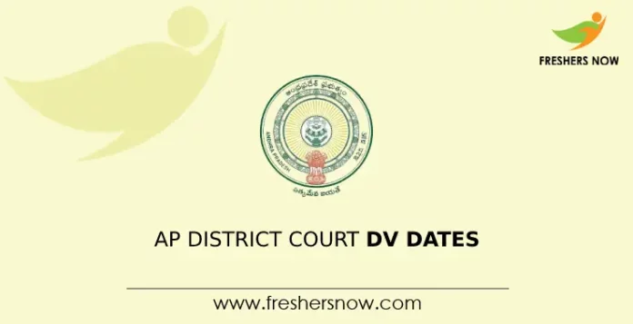 AP District Court DV Dates