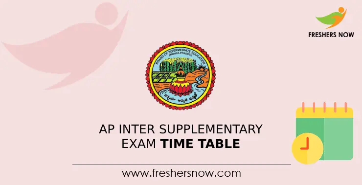 Ap Inter Supplementary Exam Time Table 2023 Out Bieap 1st And 2nd Year