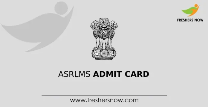 ASRLMS admit Card