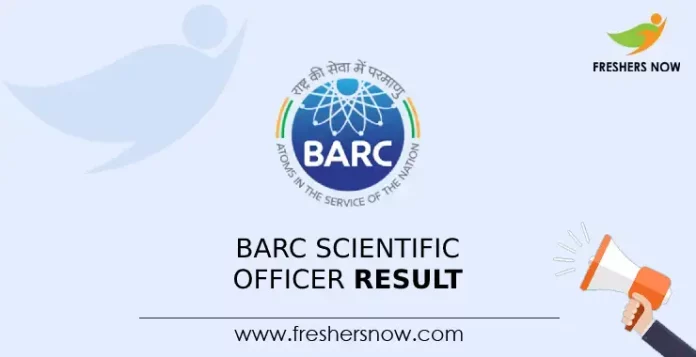 BARC Scientific Officer Result