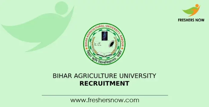 Bihar Agriculture University Recruitment