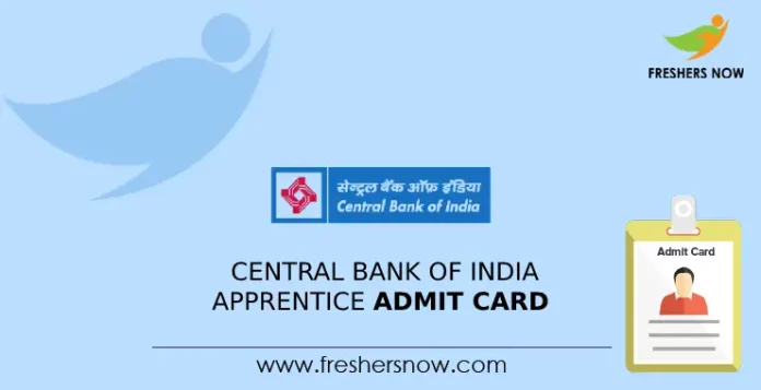 Central Bank of India Apprentice Admit Card
