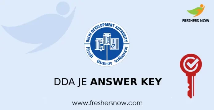 DDA JE Answer Key