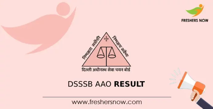 DSSSB AAO Result