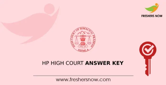 HP High Court Answer Key