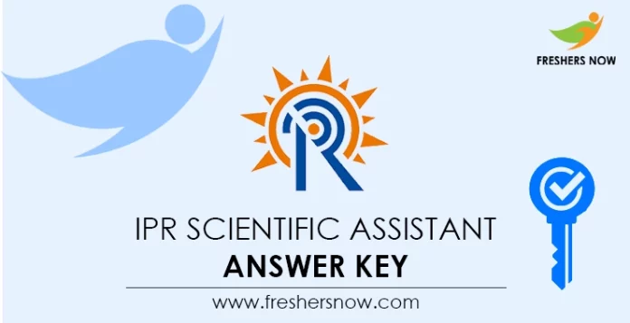 IPR Scientific Assistant Answer Key