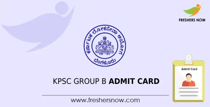 KPSC Group B Admit Card