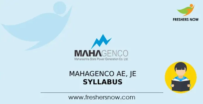 MAHAGENCO AE, JE Syllabus