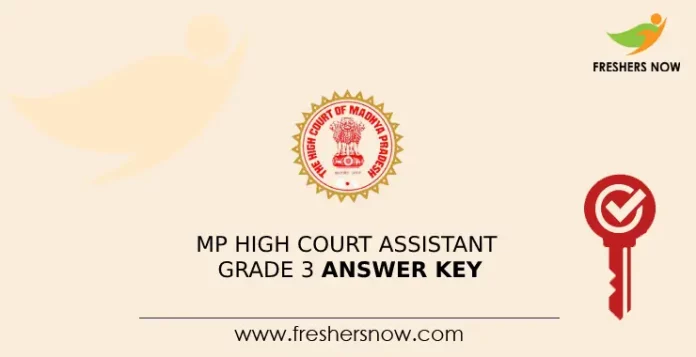 MP High Court Assistant Grade 3 Answer Key