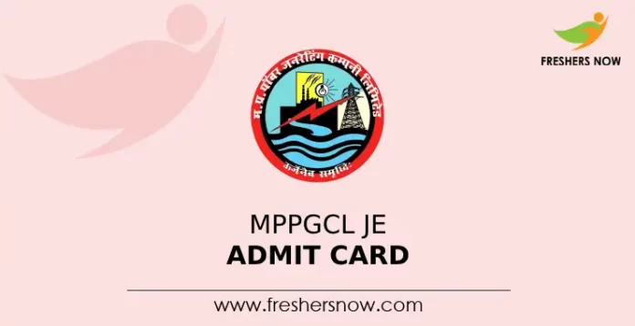 MPPGCL JE Admit Card