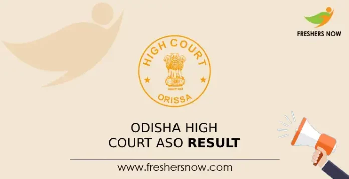 Odisha High Court ASO Result