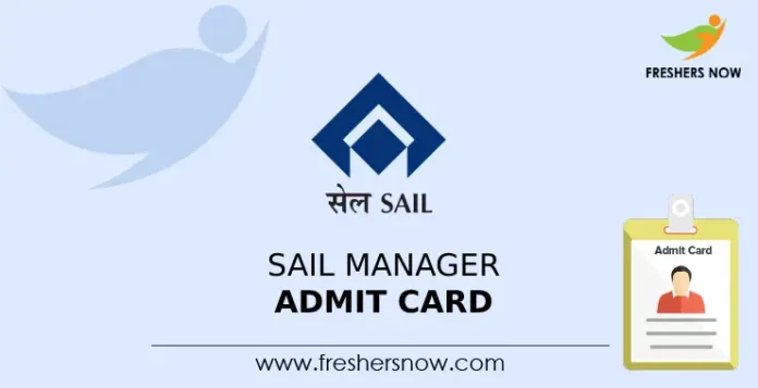 SAIL Manager Admit Card