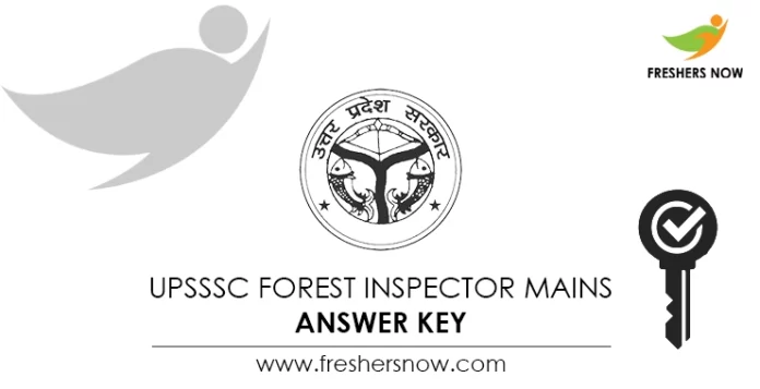 UPSSSC Forest Inspector Mains Answer Key