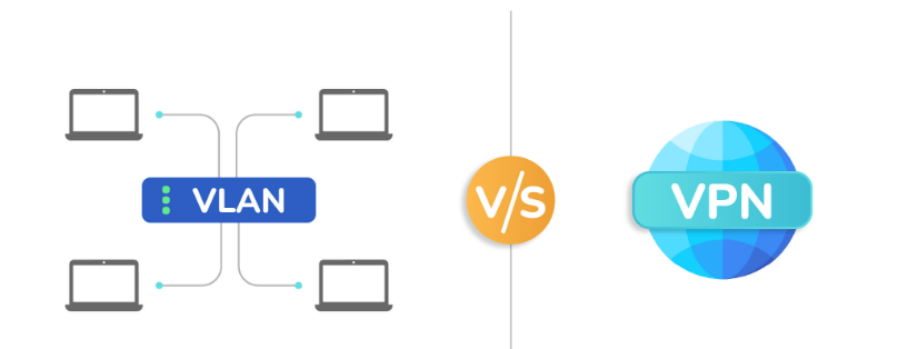 15. Differentiate between VPN and VLAN.