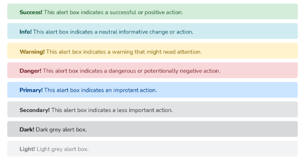 7. can one create an alert in Bootstrap