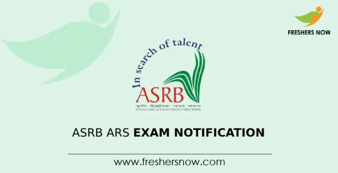ASRB ARS Exam Notification