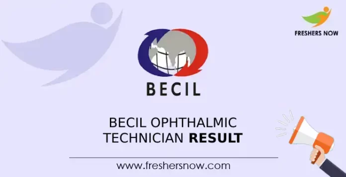 BECIL Ophthalmic Technician Result