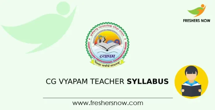 CG Vyapam Teacher Syllabus