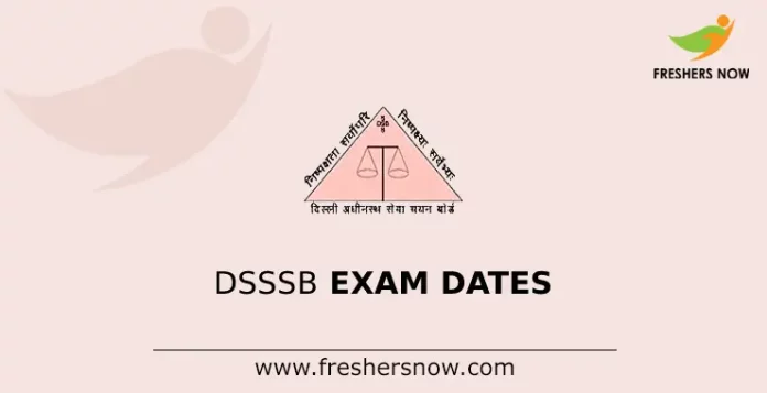 DSSSB Exam Dates