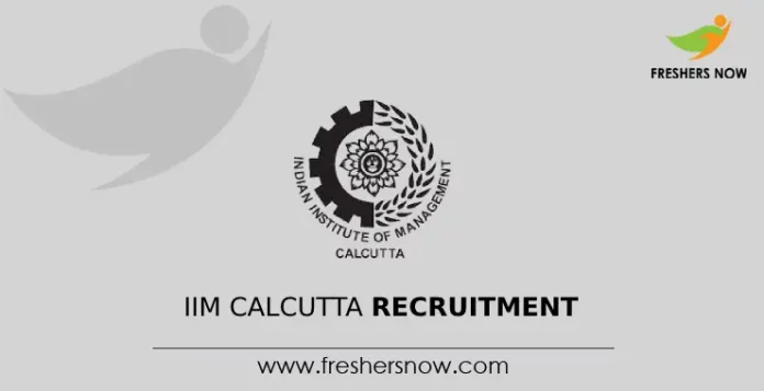 IIM Calcutta Recruitment