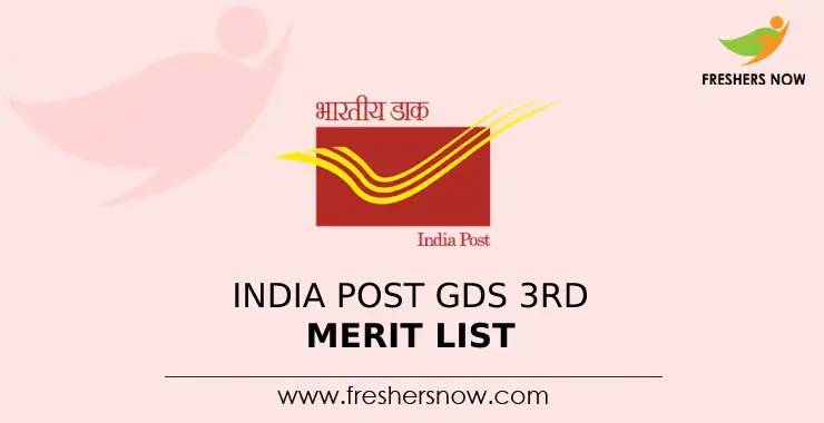 India Post GDS 3rd Merit List 2023 (Out) | State Wise Merit List