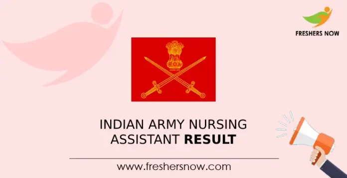 Indian Army Nursing Assistant Result